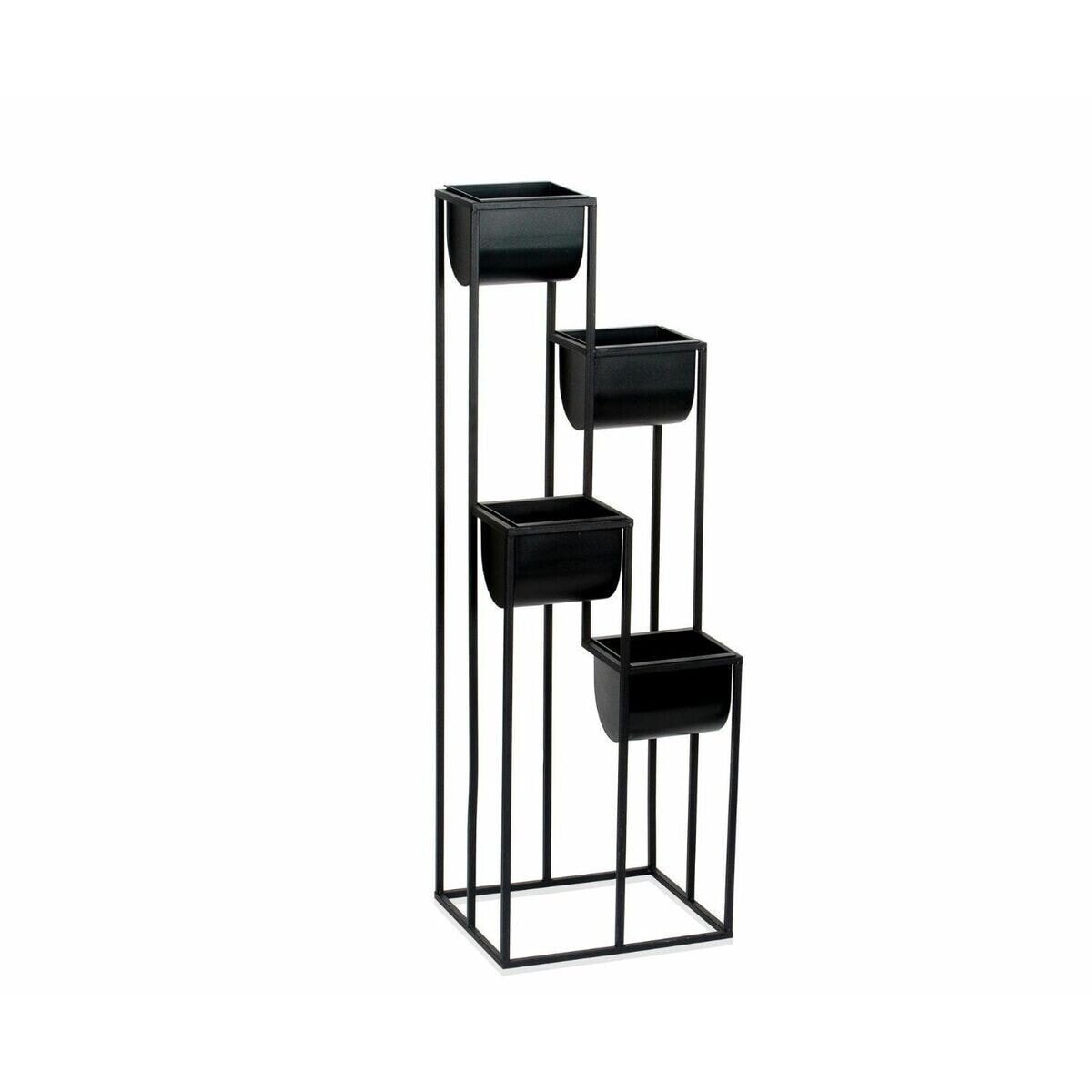 Planter with stand Alexandra House Living Black Metal Plastic 100 x 29 x 33 cm