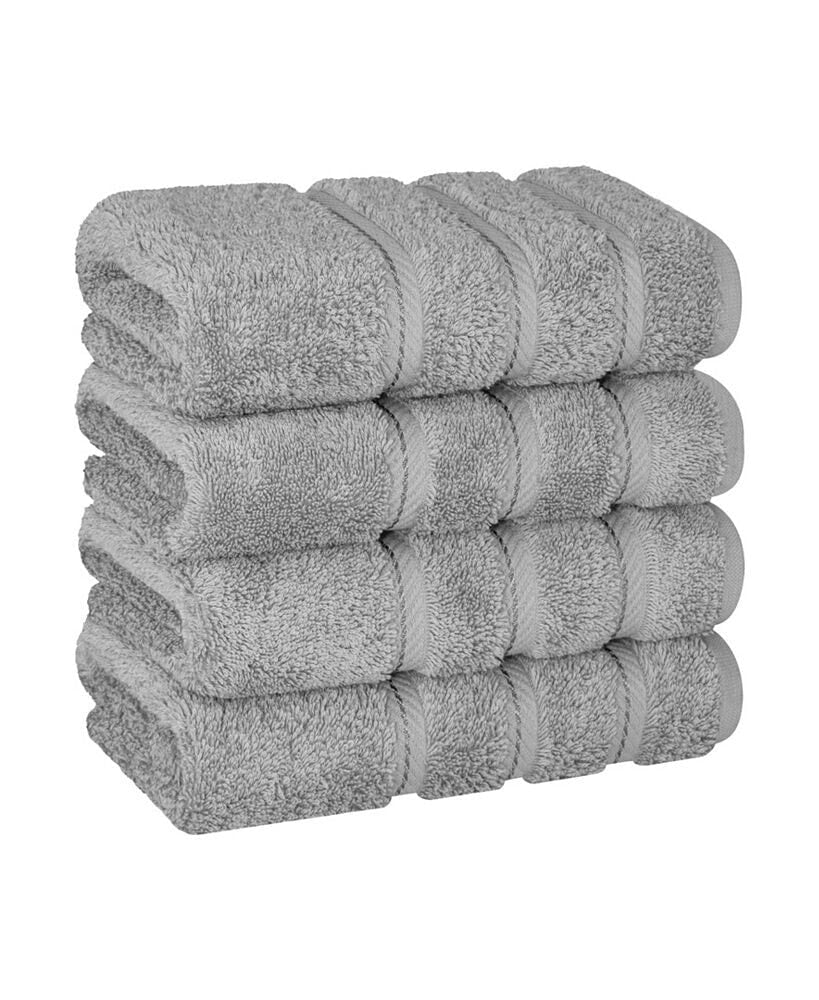 American Soft Linen edison Luxury 100% Turkish Cotton 4-Piece Hand Towel Set