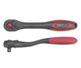 Yato Standard ratchet 1/4 ", 144mm, bent (YT-0293)