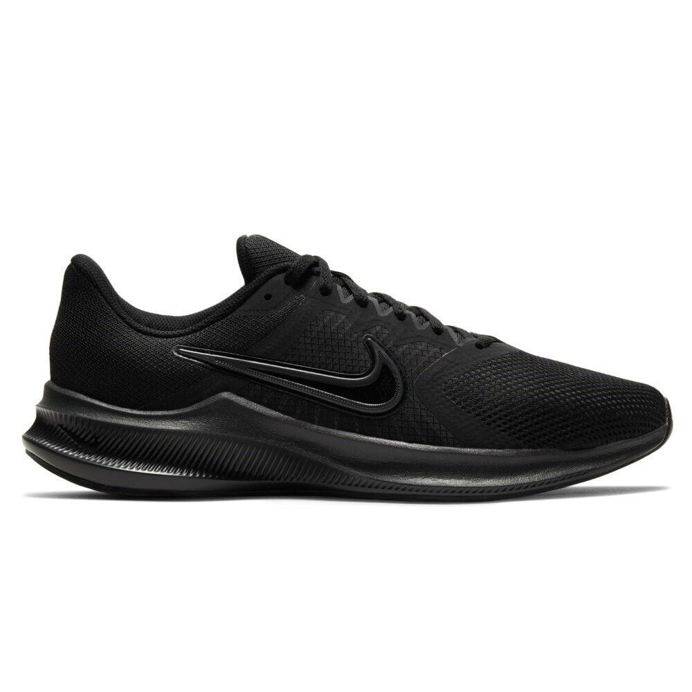 Мужские кроссовки повседневные черные текстильные низкие демисезонные  Nike Downshifter 11