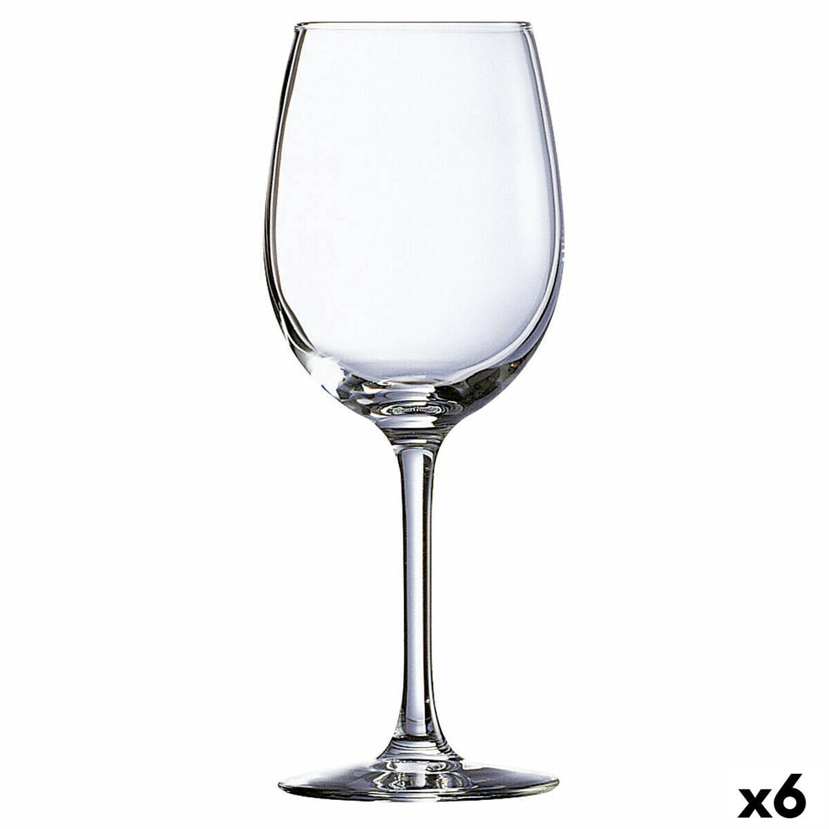 Wine glass Ebro Transparent Glass (580 ml) (6 Units)