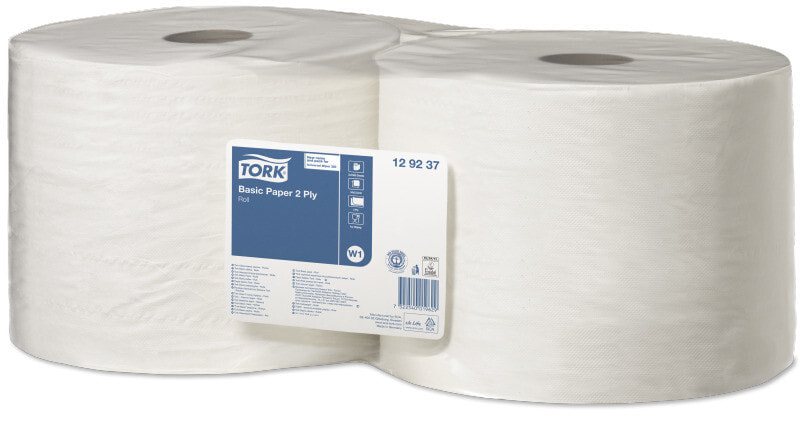 Tork 129237 Бумажное полотенце 2 слойное Белое  1500 листов 510 м 235 мм х 34 см
