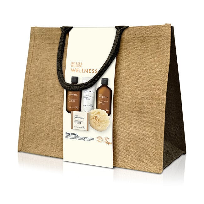 Body care gift set in a bag Ginger, Lemon & Basil 5 pcs