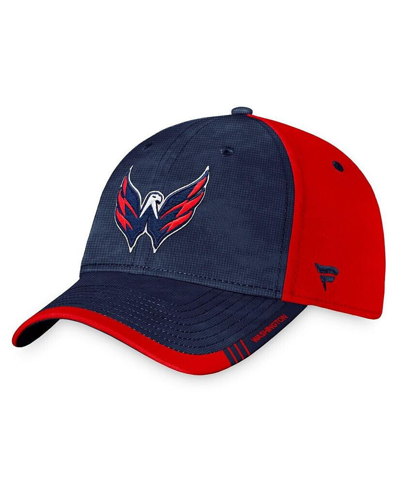 Men's Branded Navy, Red Washington Capitals Authentic Pro Rink Camo Flex Hat