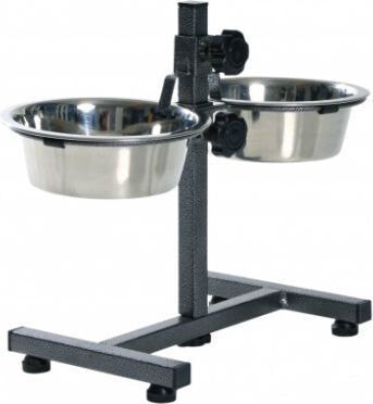 Trixie ADJUSTABLE STAND WITH BOWLS 2x1.8L