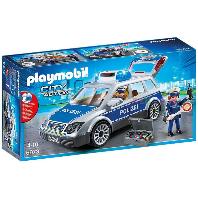 Игровой набор с элементами конструктора Playmobil City Action 6873 Полицейский патрульный автомобиль