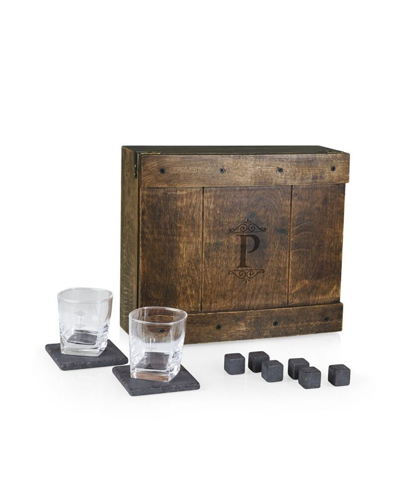 Legacy monogram Whiskey Box Gift Set