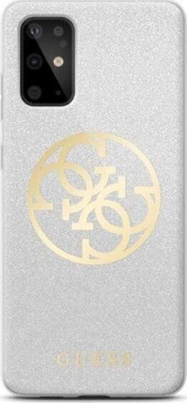 Guess Guess GUHCS69PCUGLLG S20 Ultra G988 jasnoszary/light grey hard case Glitter 4G Circle Logo