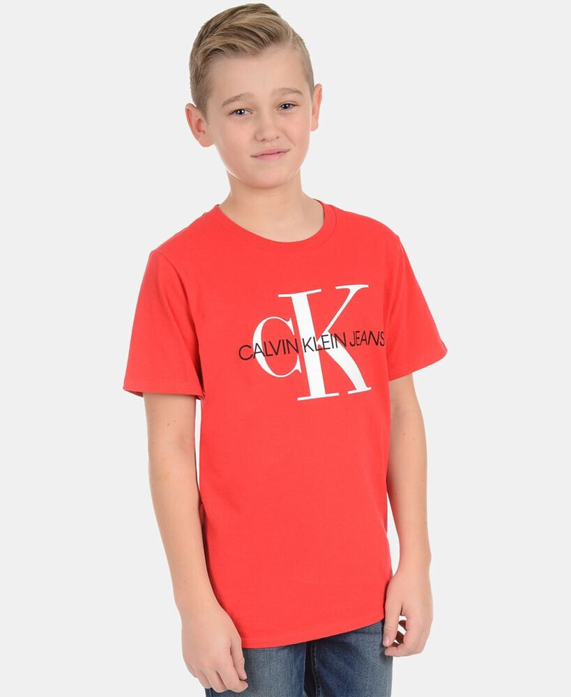 Calvin Klein big Boys Bold Logo Graphic T-Shirt