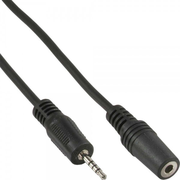 InLine 99308E аудио кабель 2 m 2,5мм 3,5 мм Черный