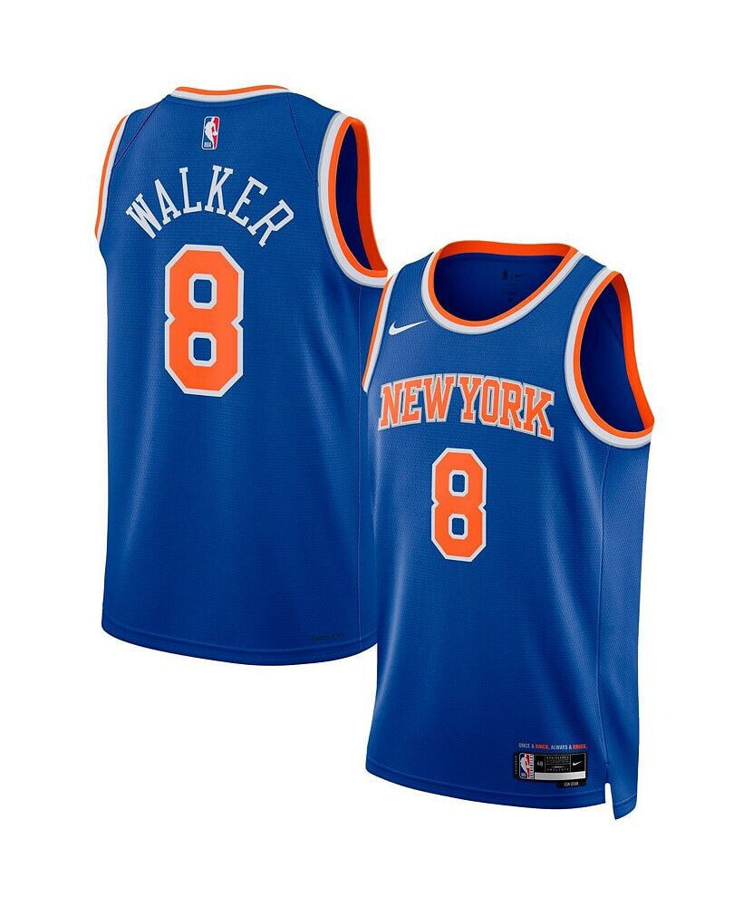 Nike men's and Women's Kemba Walker Blue New York Knicks Swingman Jersey - Icon Edition