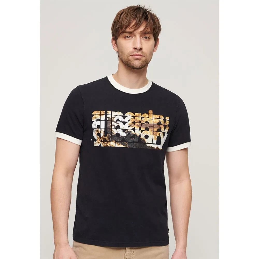 SUPERDRY Photographic Logo Short Sleeve T-Shirt