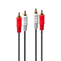 Lindy 35663 аудио кабель 5 m 2 x RCA Черный, Красный, Белый