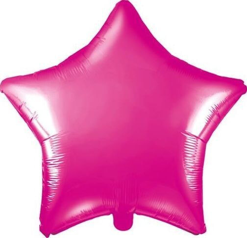 Party Deco Balon foliowy Gwiazdka, ciemny różowy, 48cm uniwersalny