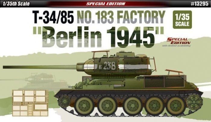 Товар для создания поделок или аппликаций для детского творчества Academy Academy T-34/85 No.183 Factory Berlin 1945