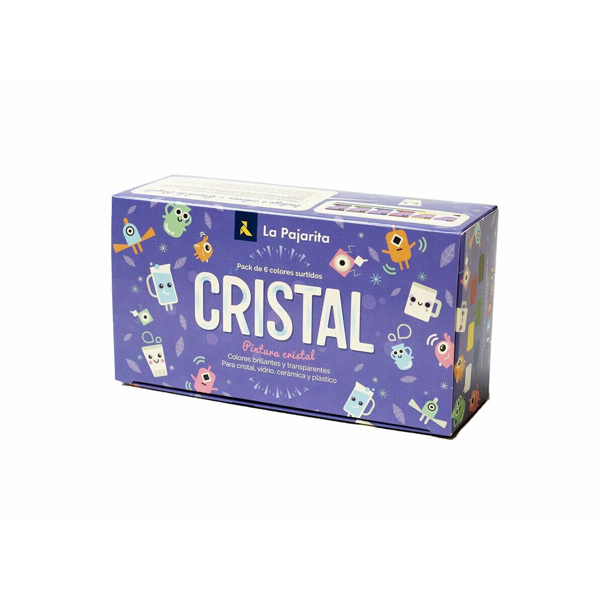 Tempera La Pajarita Crystal 6 Pieces Multicolour