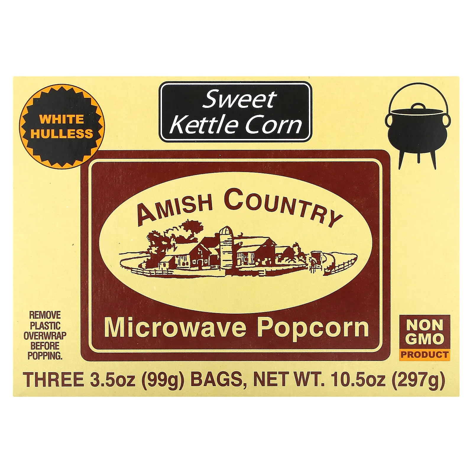 Microwave Popcorn, Butter, 3 Bags, 3.5 oz (99 g) Each