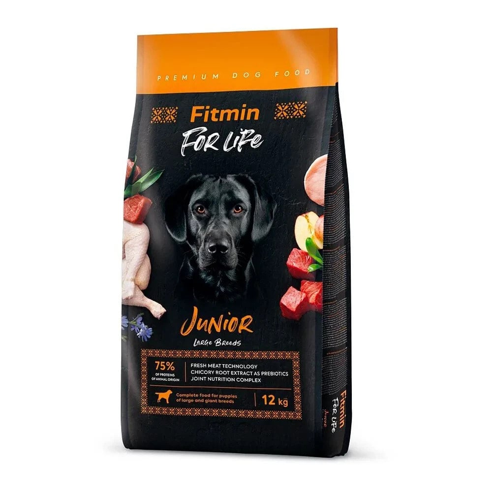 FITMIN Dog For Life Junior Large Breed 12kg Dog Food