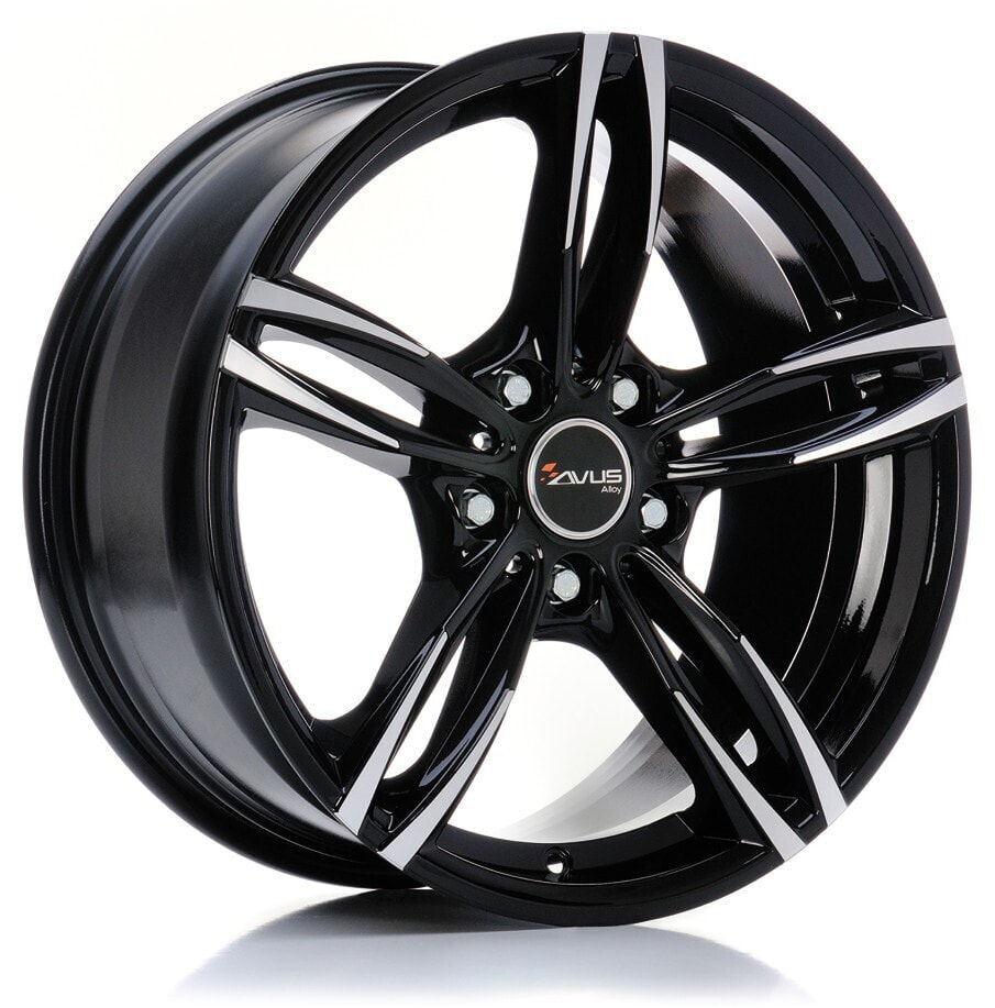 Колесный диск литой Avus Racing AC-MB3 black polished 8x18 ET34 - LK5/120 ML72.6