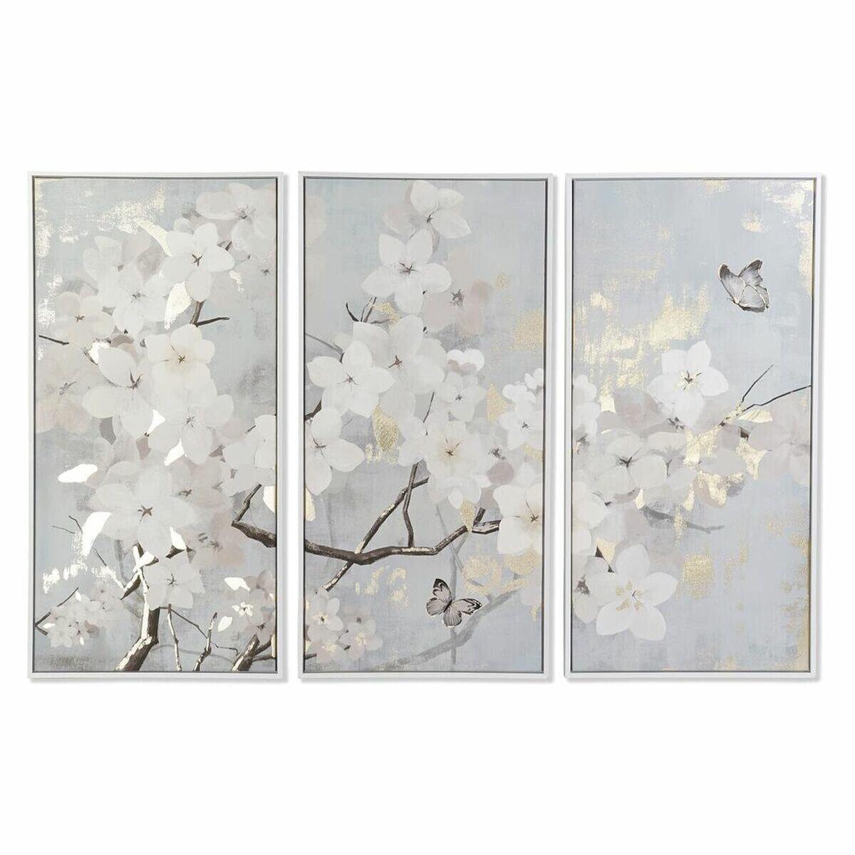 Set of 3 pictures DKD Home Decor Tree Oriental 150 x 4 x 100 cm