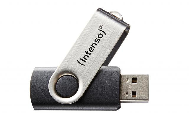 Intenso Basic Line USB флеш накопитель 64 GB USB тип-A 2.0 Черный, Серебристый 3503490