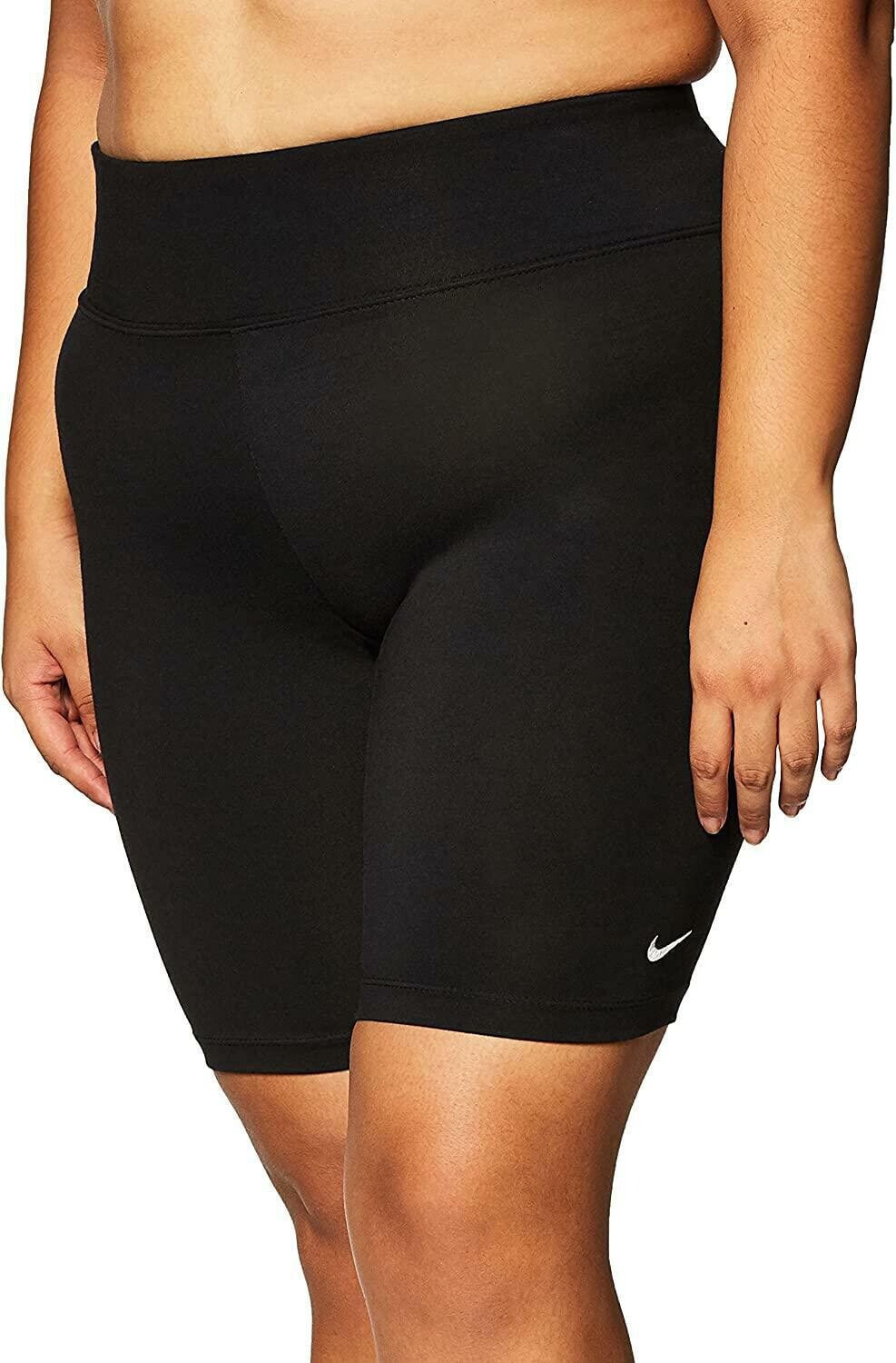 Nike 280230 Womens NSW Legasee Bike Shorts Black/Black/White, Size X-Small