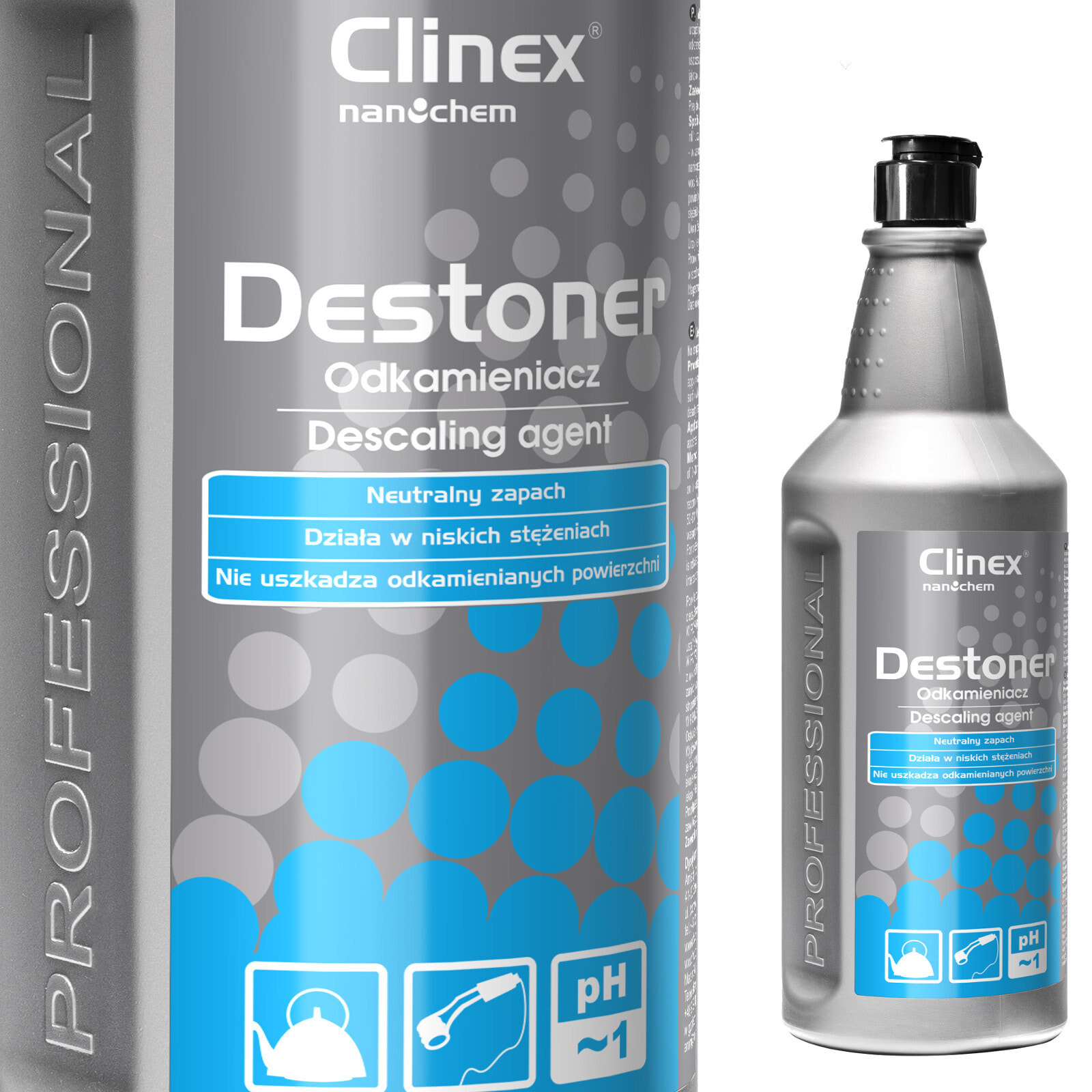 Strong descaler concentrate for gastronomic devices CLINEX Destoner 1L