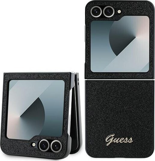 Guess Guess GUHCZF6HGGSHK Z Flip6 F741 czarny/black 4G Glitter Script