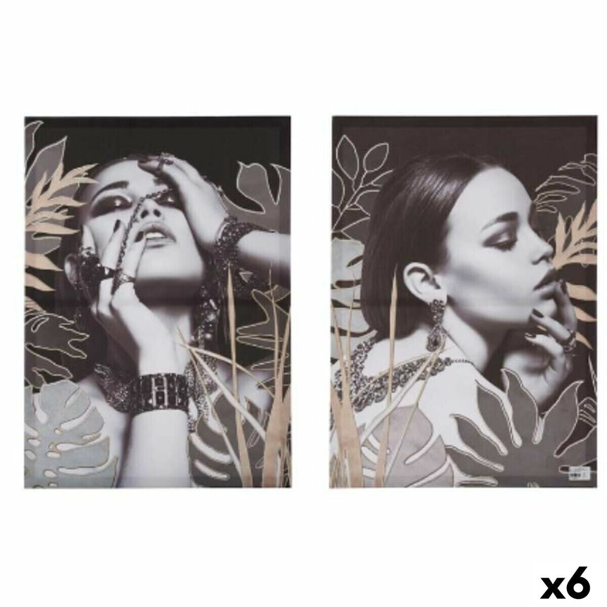 Set of 2 pictures Canvas Lady (6 Units)