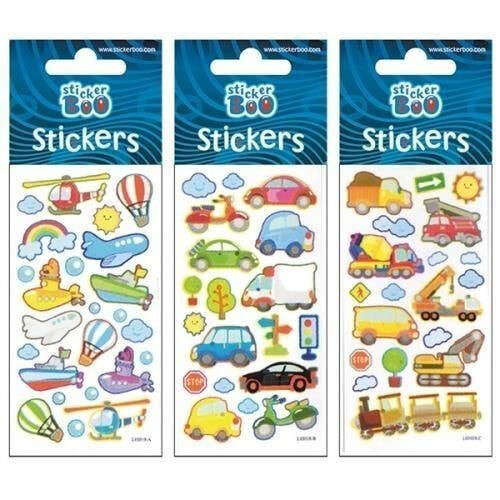 Набор наклеек для детского творчества Sticker BOO Naklejki Sticker BOO silver auta (262015)