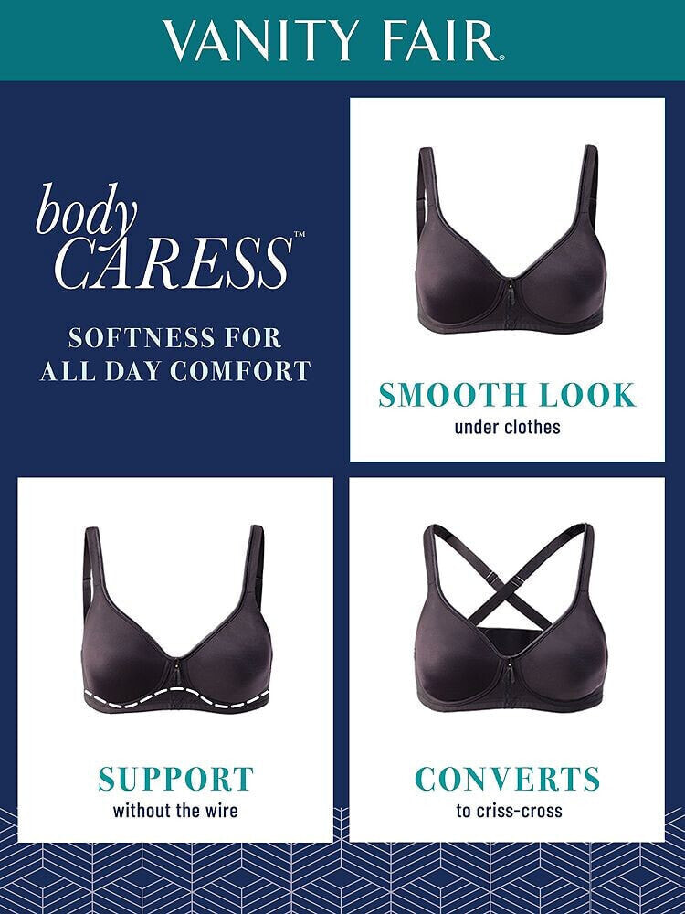 Body Caress Full Coverage Wireless Bra 72335 Vanity Fair Размер: 40D купить  от 3773 рублей в интернет-магазине MALL