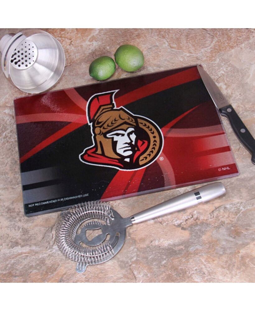 Memory Company multi Ottawa Senators 8'' x 11.75'' Carbon Fiber Cutting Board