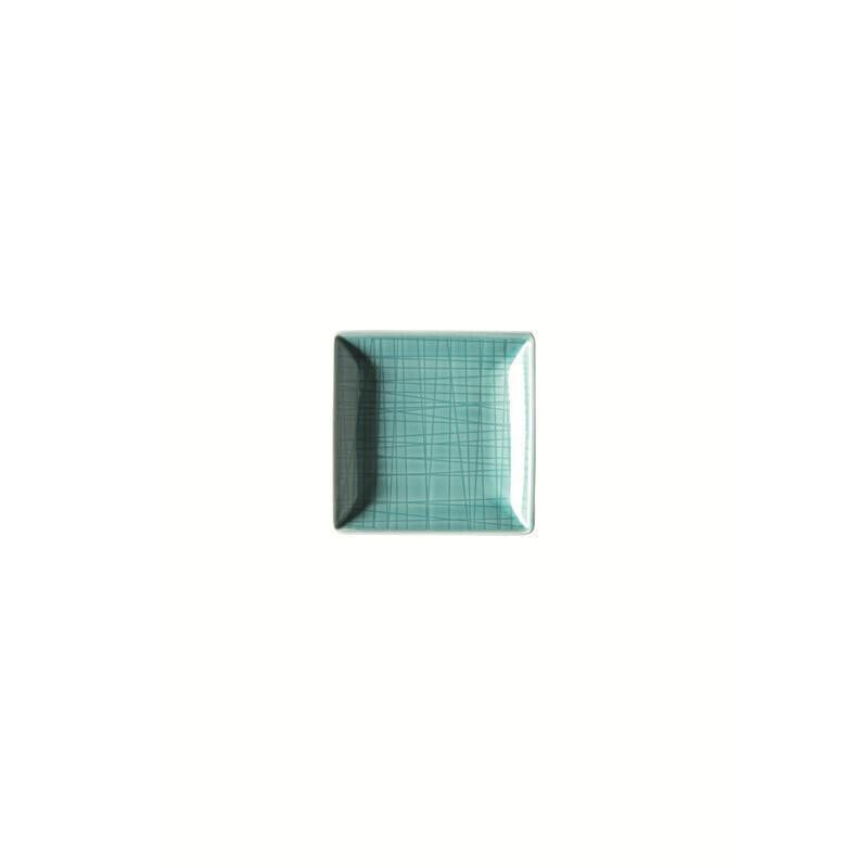 Rosenthal Mesh Aqua Schale quadr. 10 cm blau