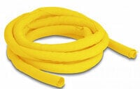 Delock Woven Sleeve self-closing heat-resistant 2 m x 10 mm yellow - Yellow - Polyester - -50 - 150 °C - 1 pc(s) - 1 cm - 1.2 cm