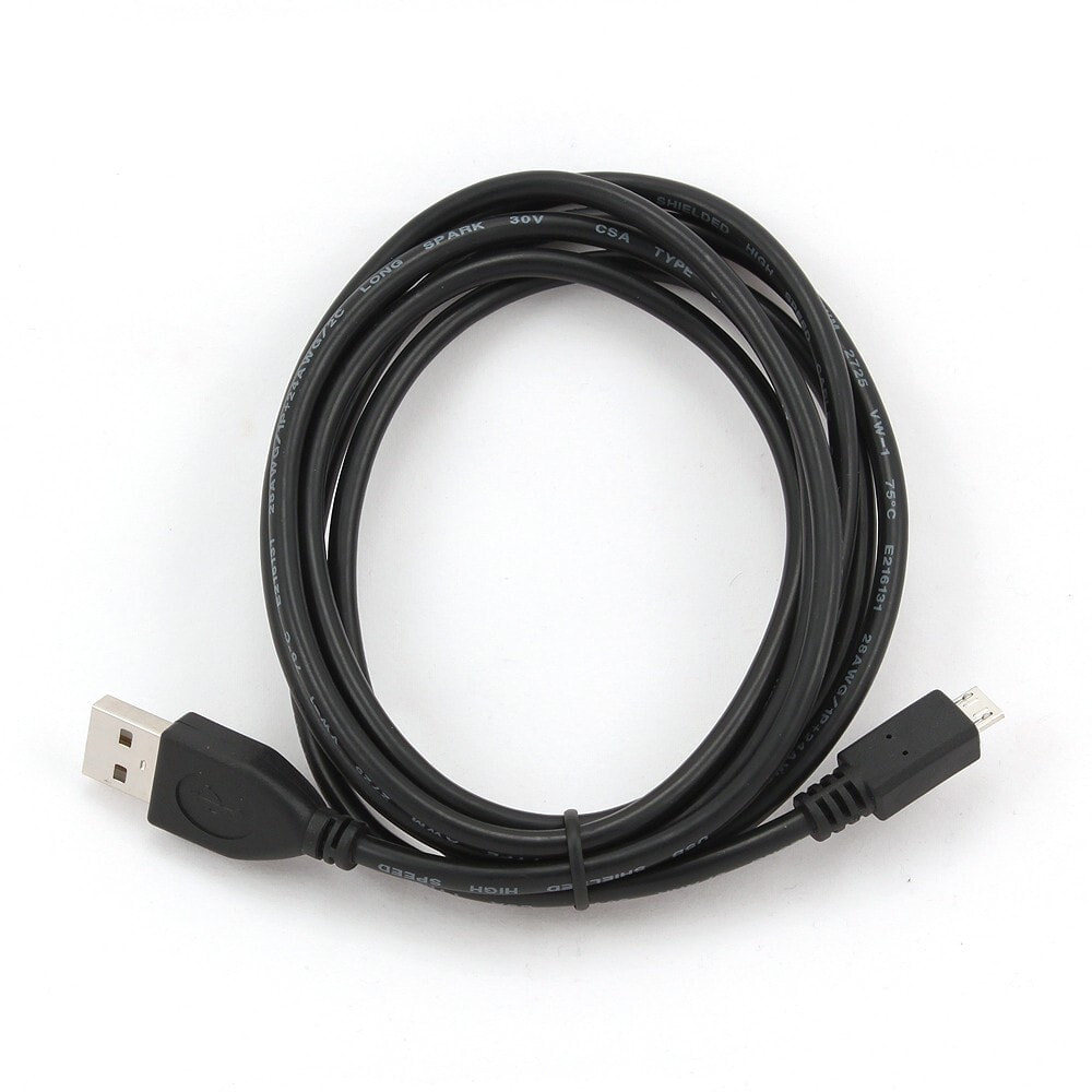 Gembird CCP-MUSB2-AMBM-1M USB кабель 2.0 Micro-USB B USB A Черный