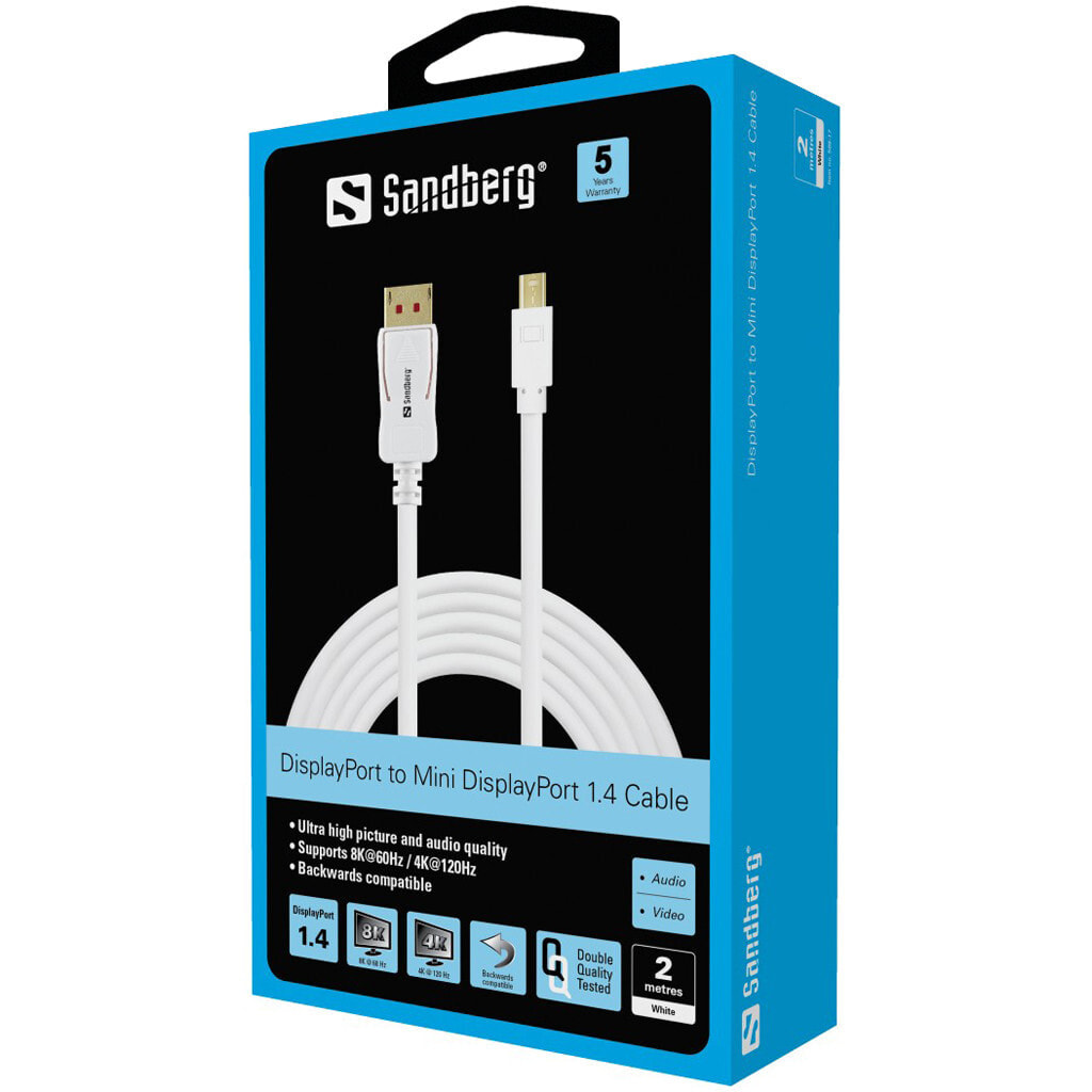 Sandberg DP-MiniDP 1.4 8K60Hz 2m 509-17