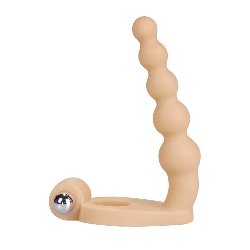 Плаг или анальная пробка LOVETOY Anal Stimulator The Ultra Soft Bead 6.5 with Vibration Flesh