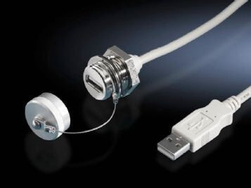 Rittal 2482.220 USB кабель 1 m USB A Белый
