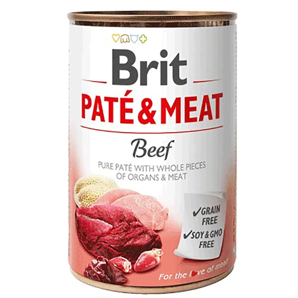 BRIT Paté & meat beef wet dog food 400g