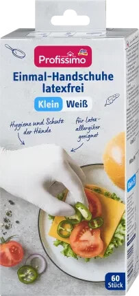 Einmalhandschuhe latexfrei weiß Klein, 60 St