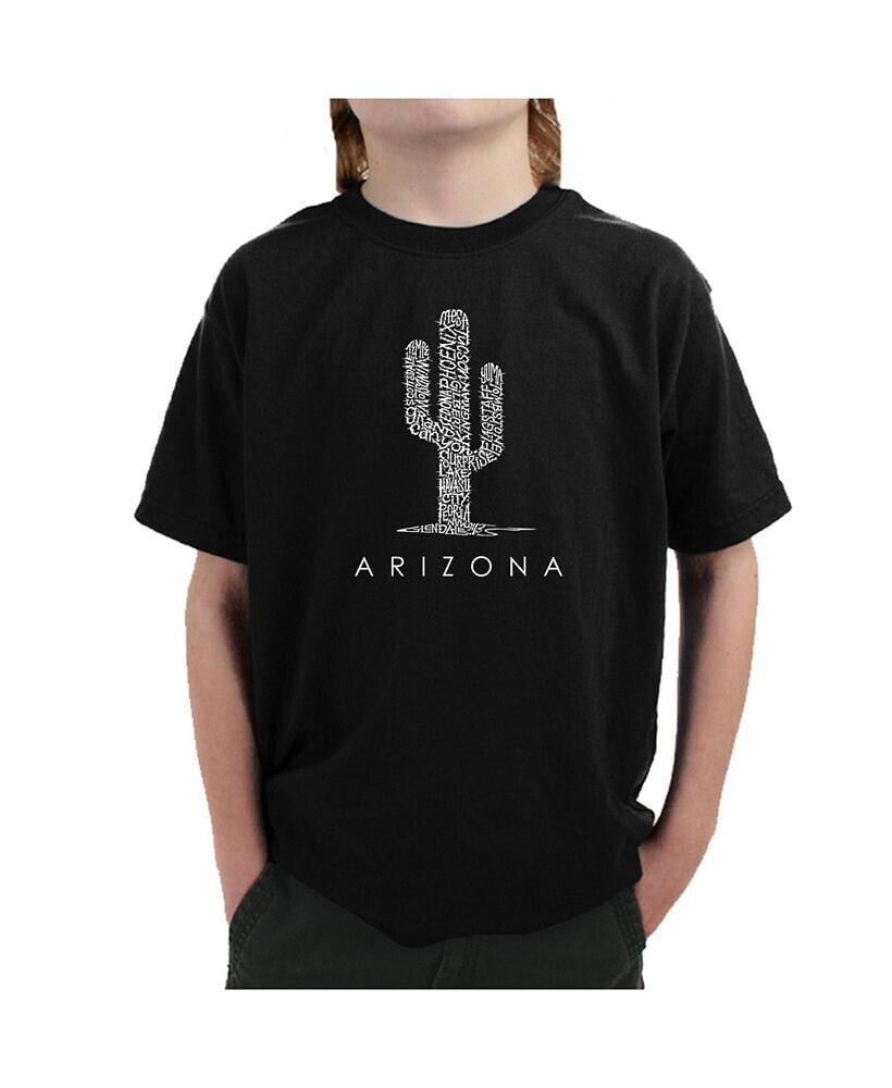 LA Pop Art big Boy's Word Art T-shirt - Arizona Cities