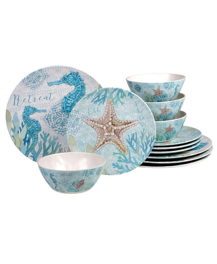 Certified International beachcomber 12-Pc. Dinnerware Set