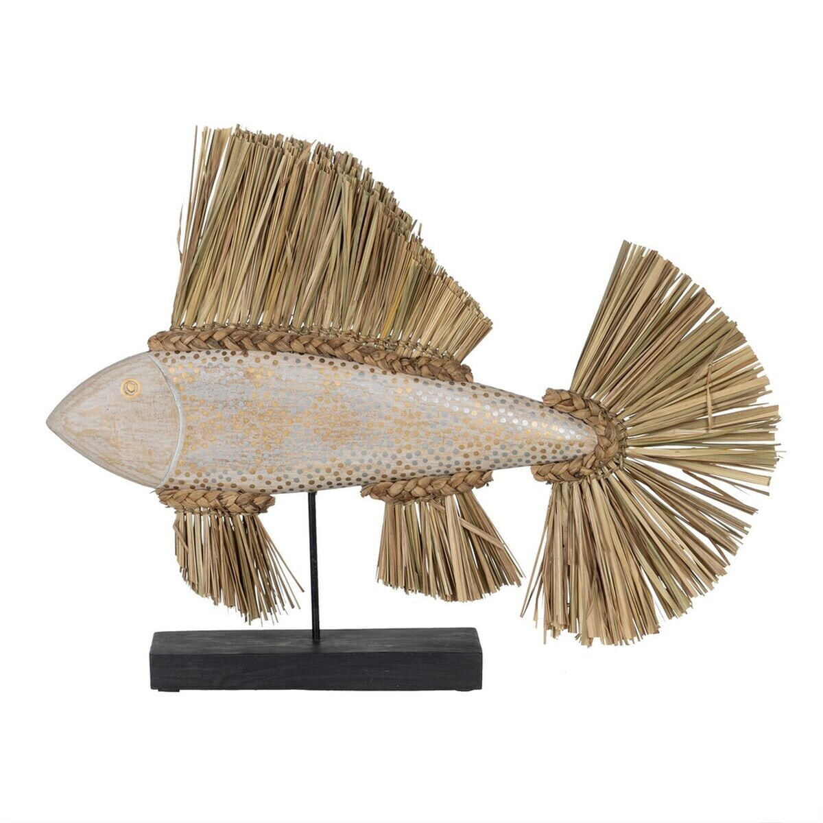 Декоративная фигура Белый Коричневый Натуральный Рыба 70 x 12 x 53 cm