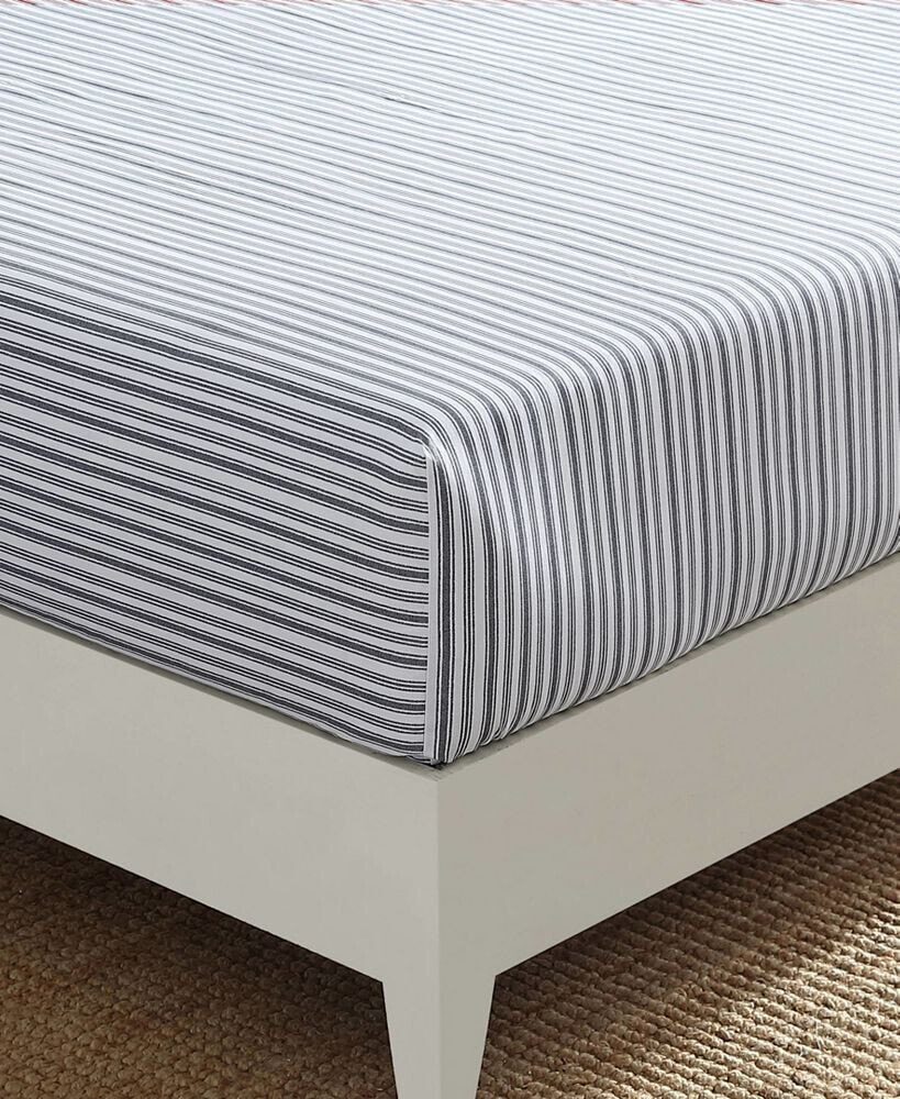 Nautica coleridge Stripe Cotton Percale Pillowcase Pair, Standard