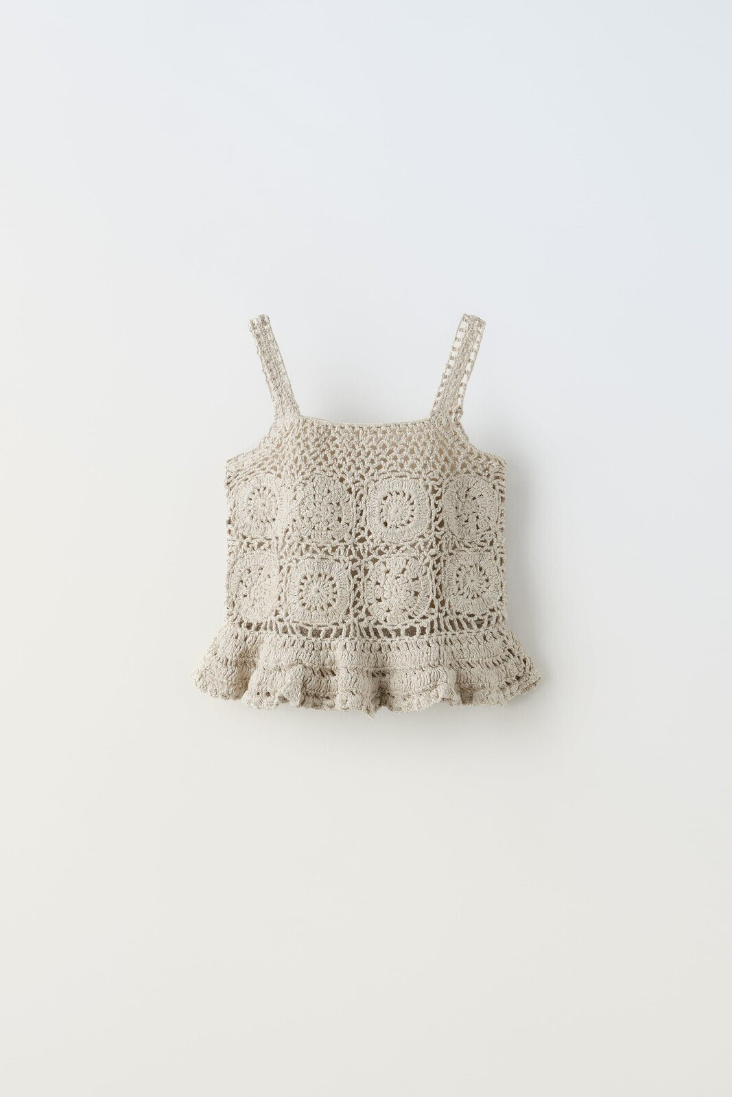 Shimmery crochet knit top