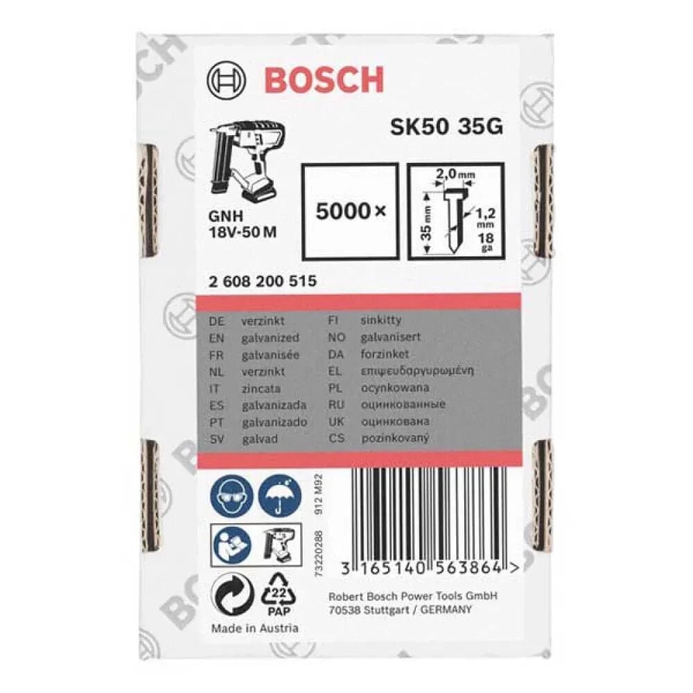 BOSCH Galvanized nail SK50-35: 35 mm 5000 units