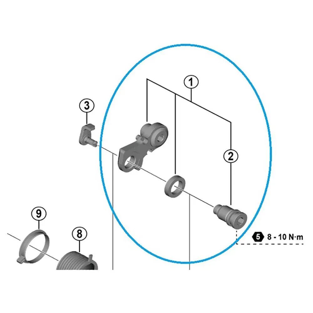 SHIMANO R7150 Rear Gear Axle