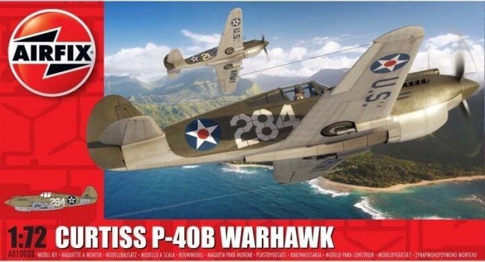 Airfix Model do sklejania Curtiss P-40B Warhawk