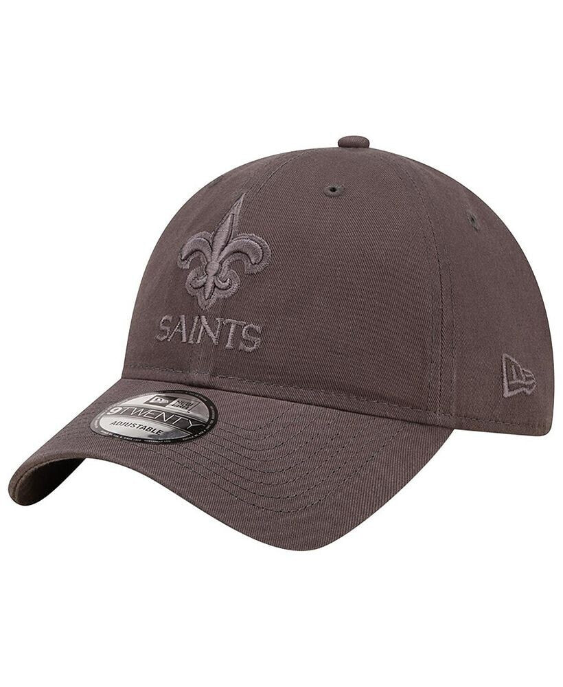 New Era men's Graphite New Orleans Saints Core Classic 2.0 Tonal 9TWENTY Adjustable Hat