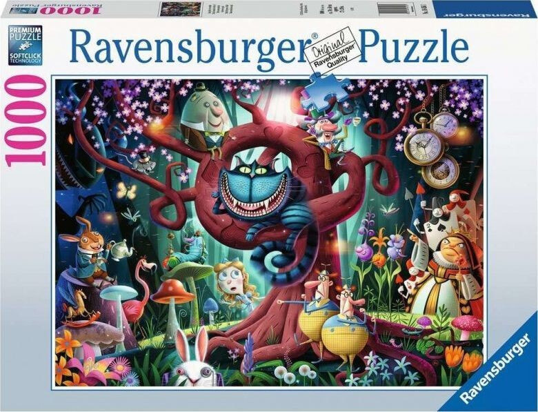 Ravensburger Puzzle 2D 1000 elementów Prawie wszyscy są szaleni (Alicja w krainie czarów)